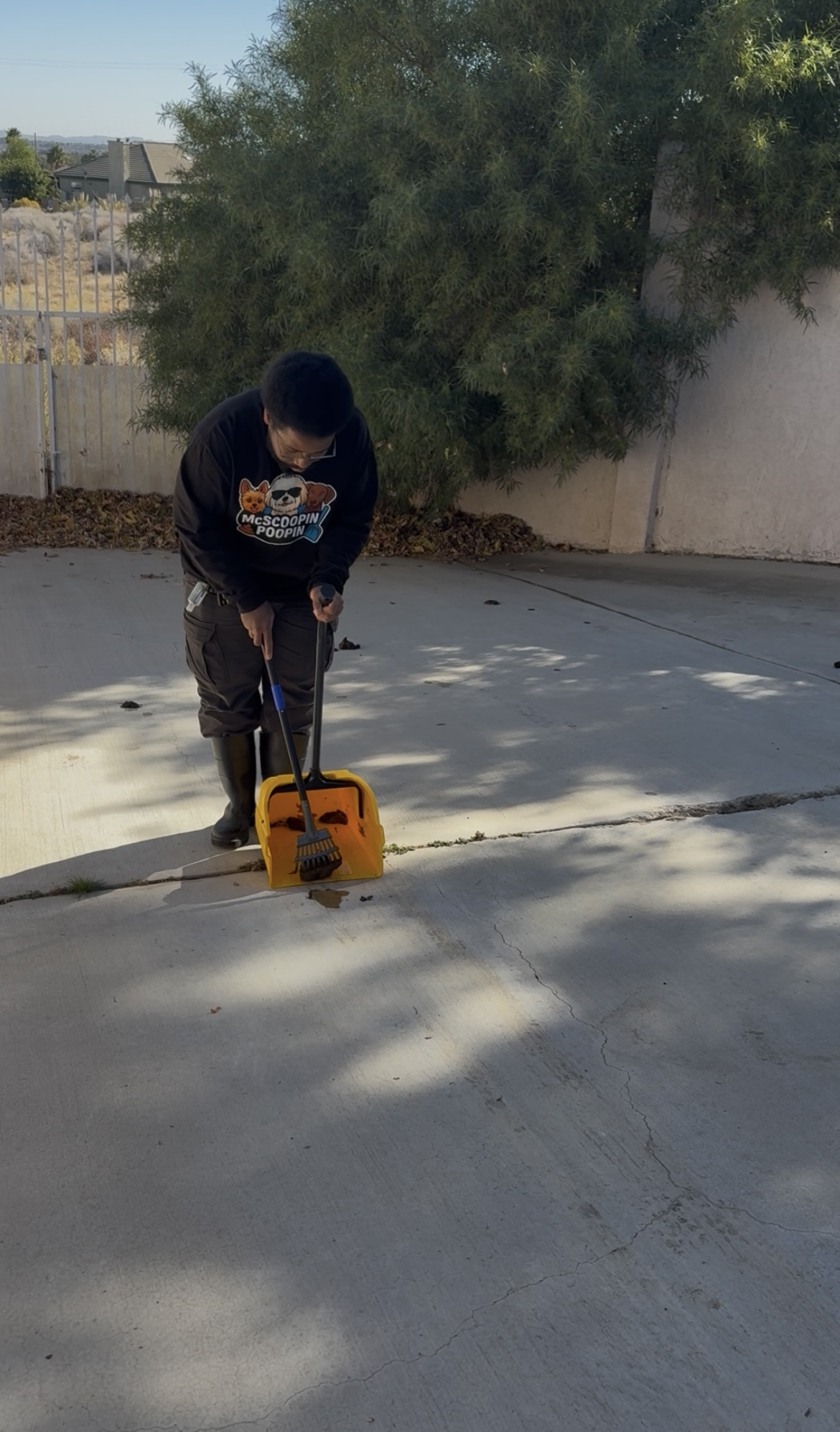 McScoopin Poopin dog waste removal service in action